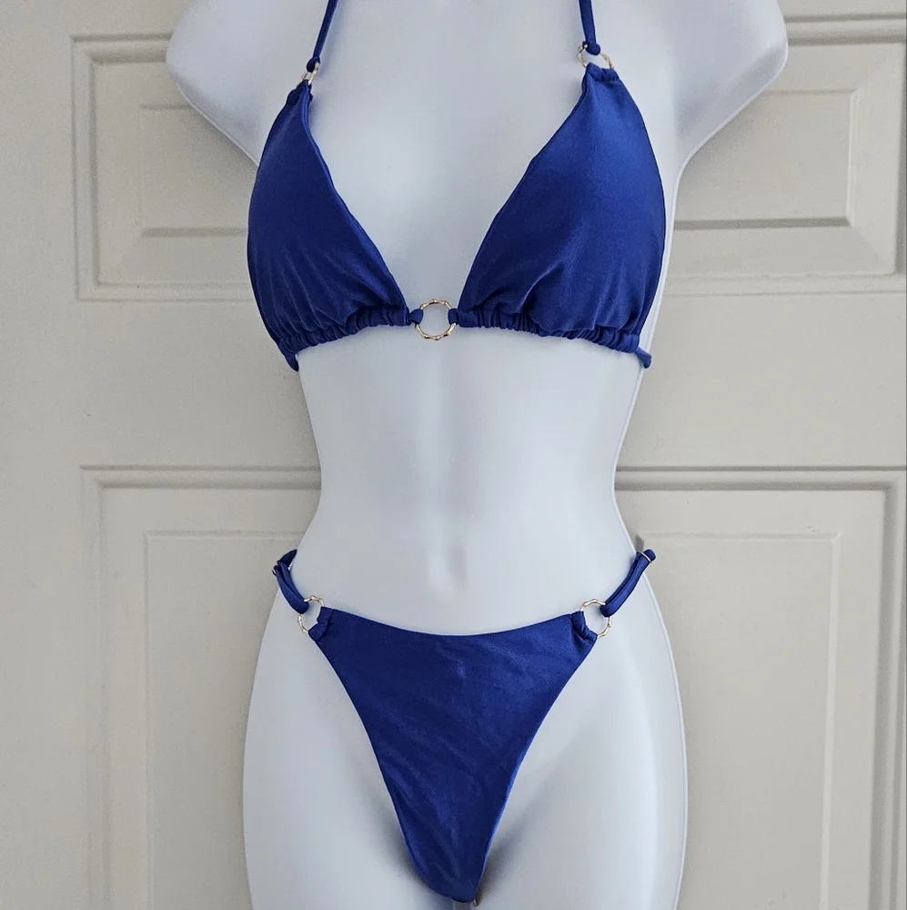 Royal Blue String Bikini - Picture 6 of 6